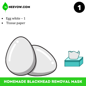 Egg white Homemade Blackhead Removal Mask