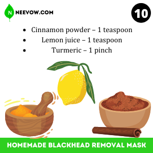 Cinnamon Homemade Blackhead Removal Mask