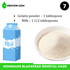 Gelatin Homemade Blackhead Removal Mask