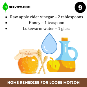 Apple Cider Vinegar – for Loose Motion
