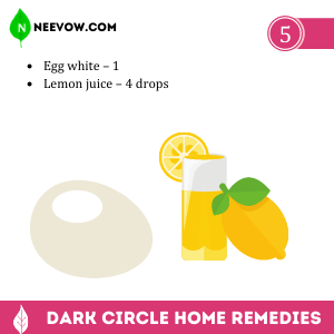 Egg White & Lemon Mask – The Dark Circle