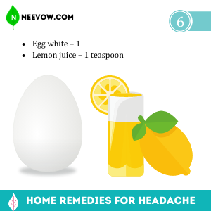 Egg white & Lemon Juice – Face Mask