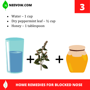 Peppermint Tea – Best Home Remedies For Blocked Nose