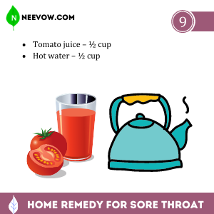 Sore Throat – Tomato Juice