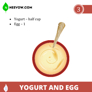 Yogurt and Egg - Dandruff